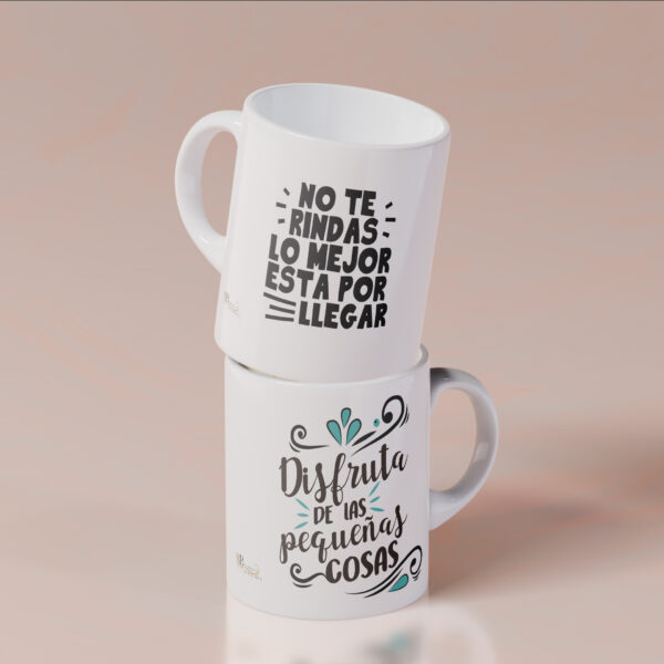 Taza con frase personalizada