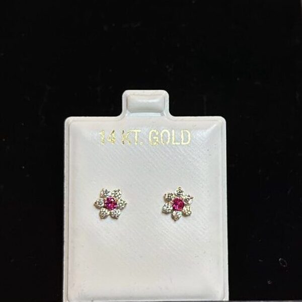 Colección de Joyería Aretes Oro14 Kt Figura Luna
